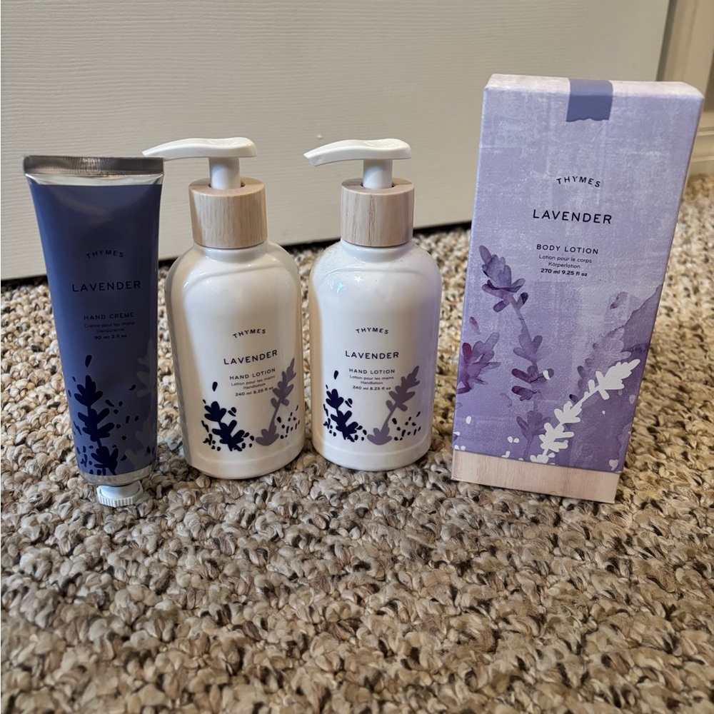 Lavender Hand Cream and Lotion Set - Purple